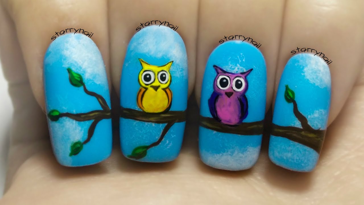 1. Cute Owl Nail Art Design Ideas - wide 4