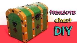 EASY CRAFTS DIY - TREASURE CHEST FOR ROOM DECOR Video with explanations ...