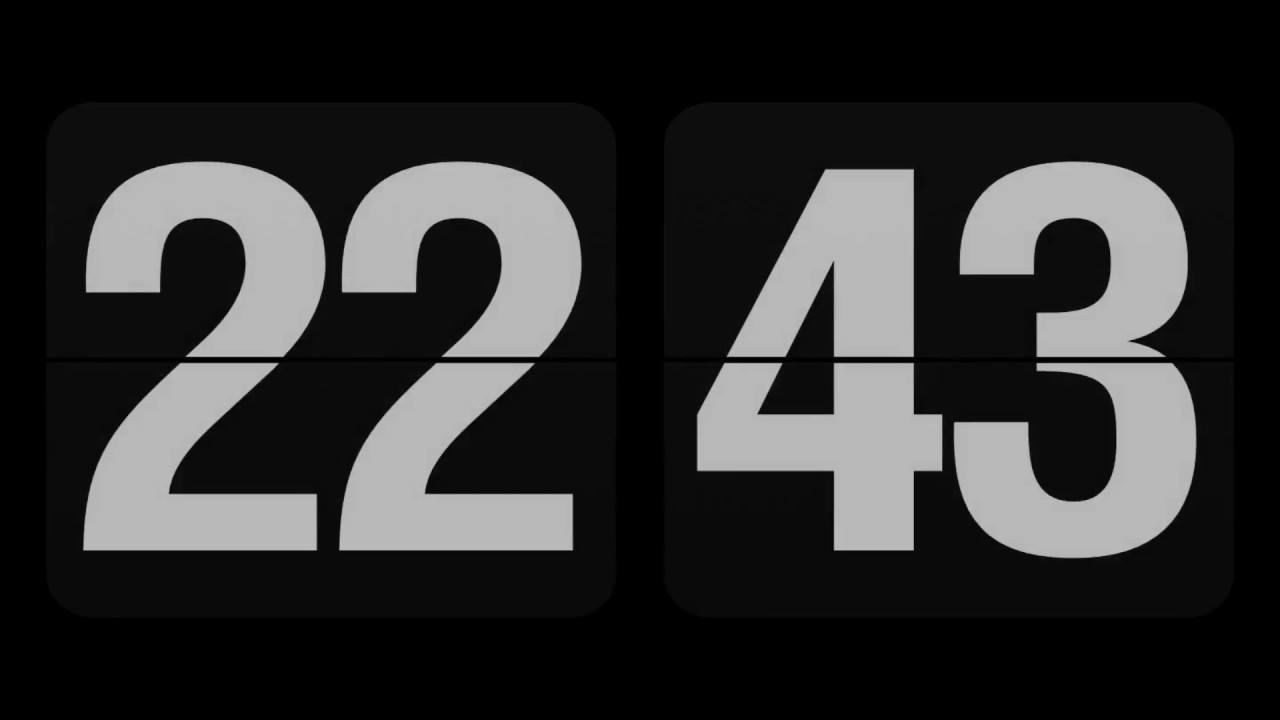 Fliqlo Flip Clock Screensaver for Windows & Mac - Screensavers Planet