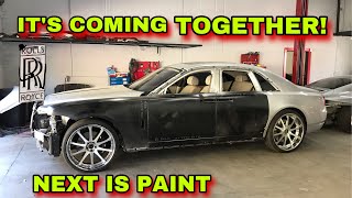 REBUILDING A WRECKED ROLLS ROYCE GHOST MANSORY PART 2