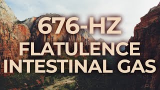 676-Hz Music Therapy for Flatulence and Intestinal Gas | 40-Hz Binaural Beat | Healing, Relaxing