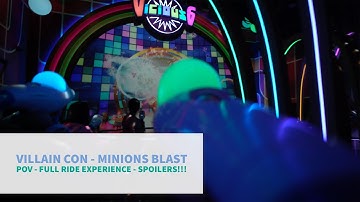 Villain Con Minions Blast - A brand new ride at Universal Orlando.  Full Ride | 4k | High Score!!!