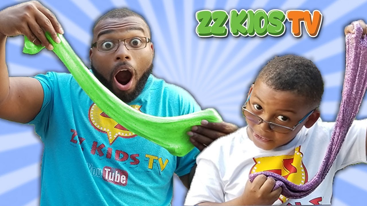 Dad Vs Son 3 Colors Of Glue Slime Challenge Dad Vs Son 3 Colors Of Glue Slime Challenge
