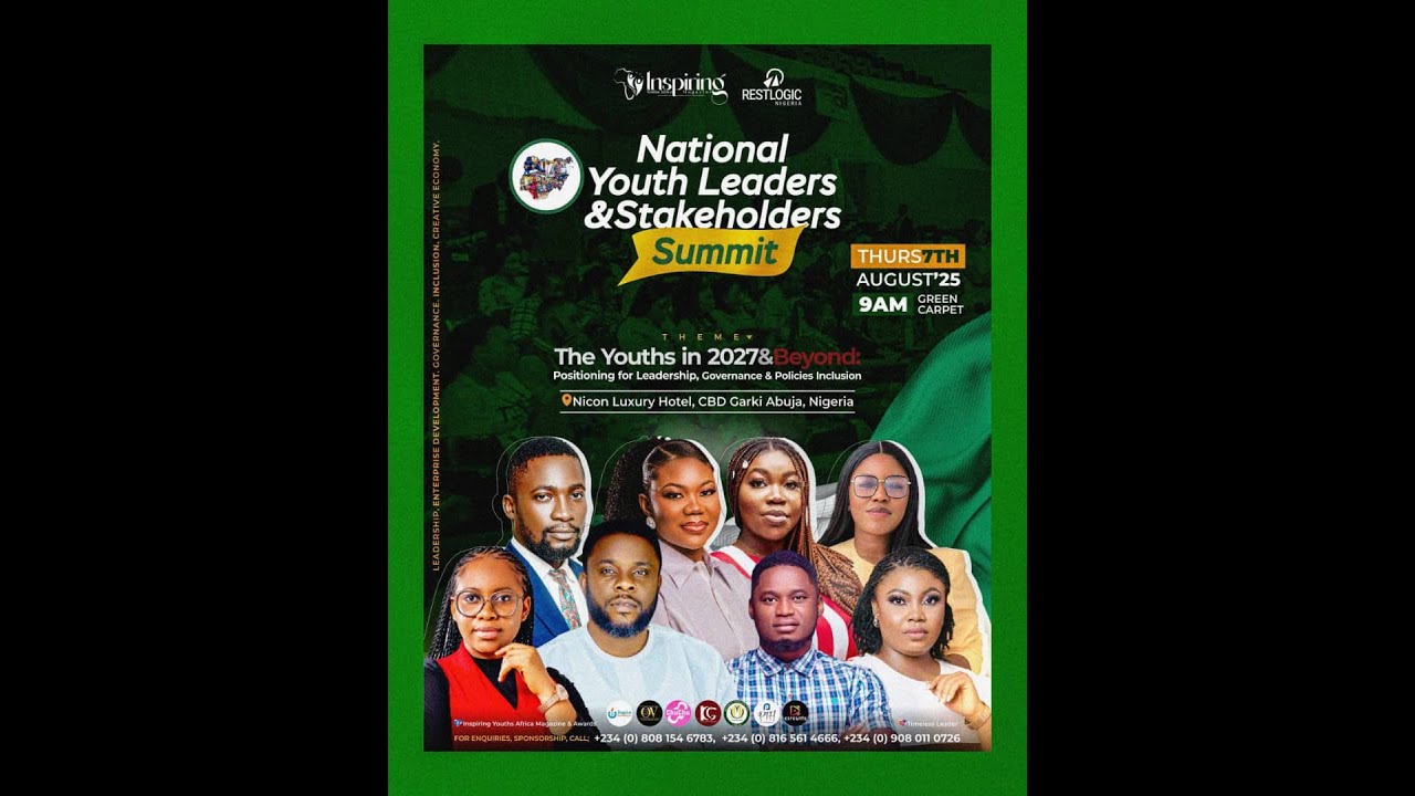 NATIONAL YOUTH LEADERS & STAKEHOLDERS SUMMIT 2025 - YouTube