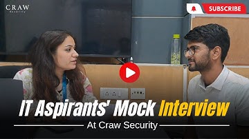 Mock Interview at Craw Security | Craw Placement Cell  | Career Counselling | Cyber Security Career