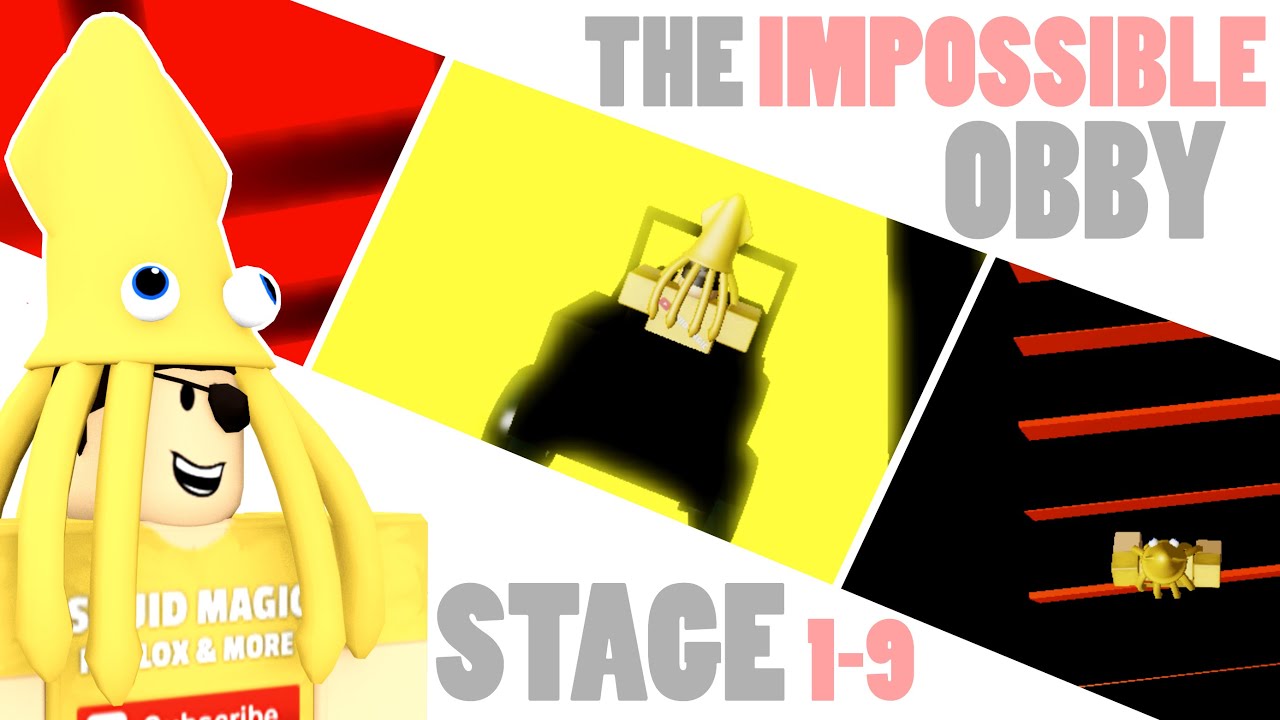 Hard Obby Stage 1 9 The Impossible Obby Roblox Youtube - super noob obby on roblox w aaron youtube