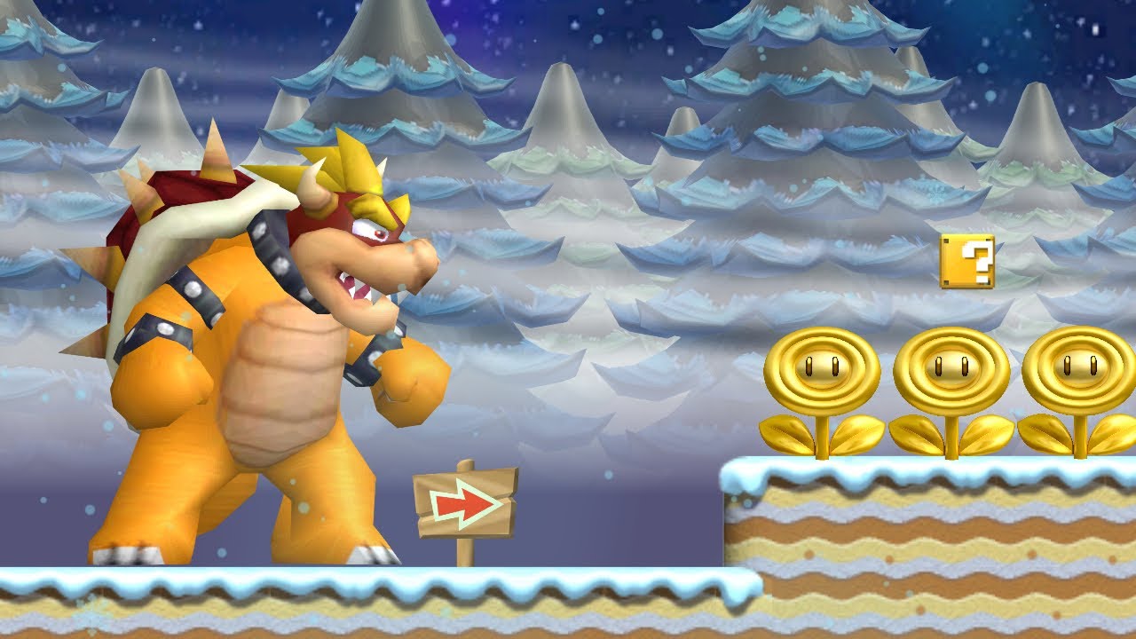 Giant Dark New Super Mario Bros. Wii Bowser Time  - Walkthrough - #02