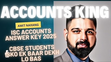 "Unlock the Secrets: ISC Accounts Answer Key 2025 Revealed! 📚✨"