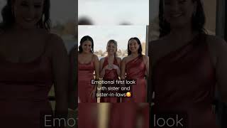 It's the sweet moments like this 🥹❤️ #emotionalfirstlook #bestweddingvideo #wedding #bride
