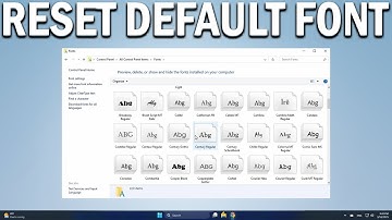 How To Restore Default Font Settings In Windows 10