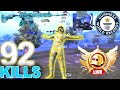 92 KILLS with M416 Glacier! 🔥 My Most INSANE PUBG Mobile Gameplay Ever! 😍