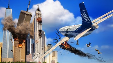 Realistic Plane Crashes w/ Ragdolls 😱 Teardown Movie