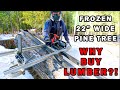 Chainsaw milling a ton of lumber for outdoor kitchen build 167