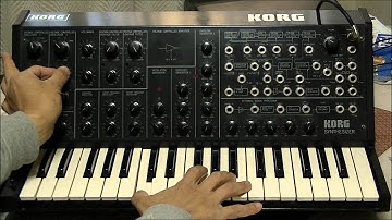 KORG MS-20 SOUND Part 1/6 - Basic sound