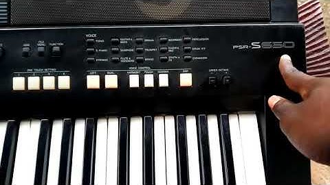 Piano Seben settings for PSR S650