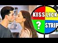 Spin The MYSTERY WHEEL Challenge With Girlfriend!! (1 Spin = 1 Dare)