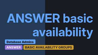 Databases: SQL Server Basic Availability Group: config-only replica (2 Solutions!!)