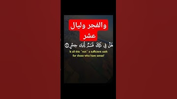 سورة الفجر الشيخ سعد الغامدي #quran #quotes #abderahim2031