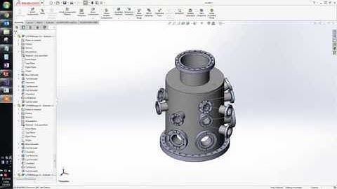 Automatic UHV chamber design with Solidworks API