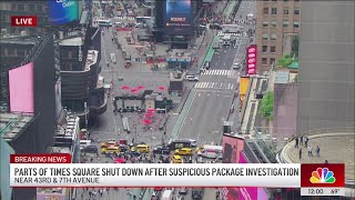 Times Square shut down for suspicious device investigation | NBC New York
