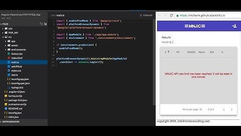 Angular Material Data Table Tutorial - complete