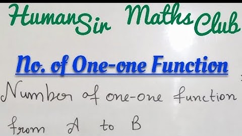 Number of one one  functions TRICK/SHORTCUT | IIT-JEE/BITSAT/NDA|#shorts by Human Sir