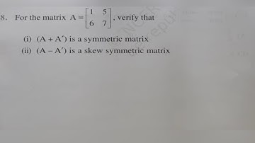 Ex 3.3 Q8| Chapter 3| Matrix |Class 12 Math