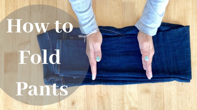 How to Fold Pants  KonMari Method by Marie Kondo 