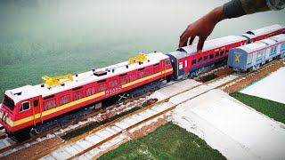 DEPARTURE from railway stations with sound effect || HO SCALE MODEL TRAIN | INDIAN RAILWAY #trains