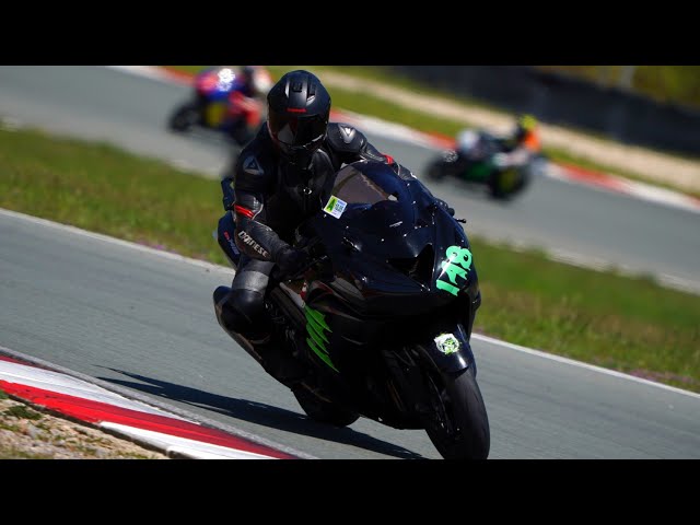 ZX-14R Sperm Whale on RaceTrack - YouTube