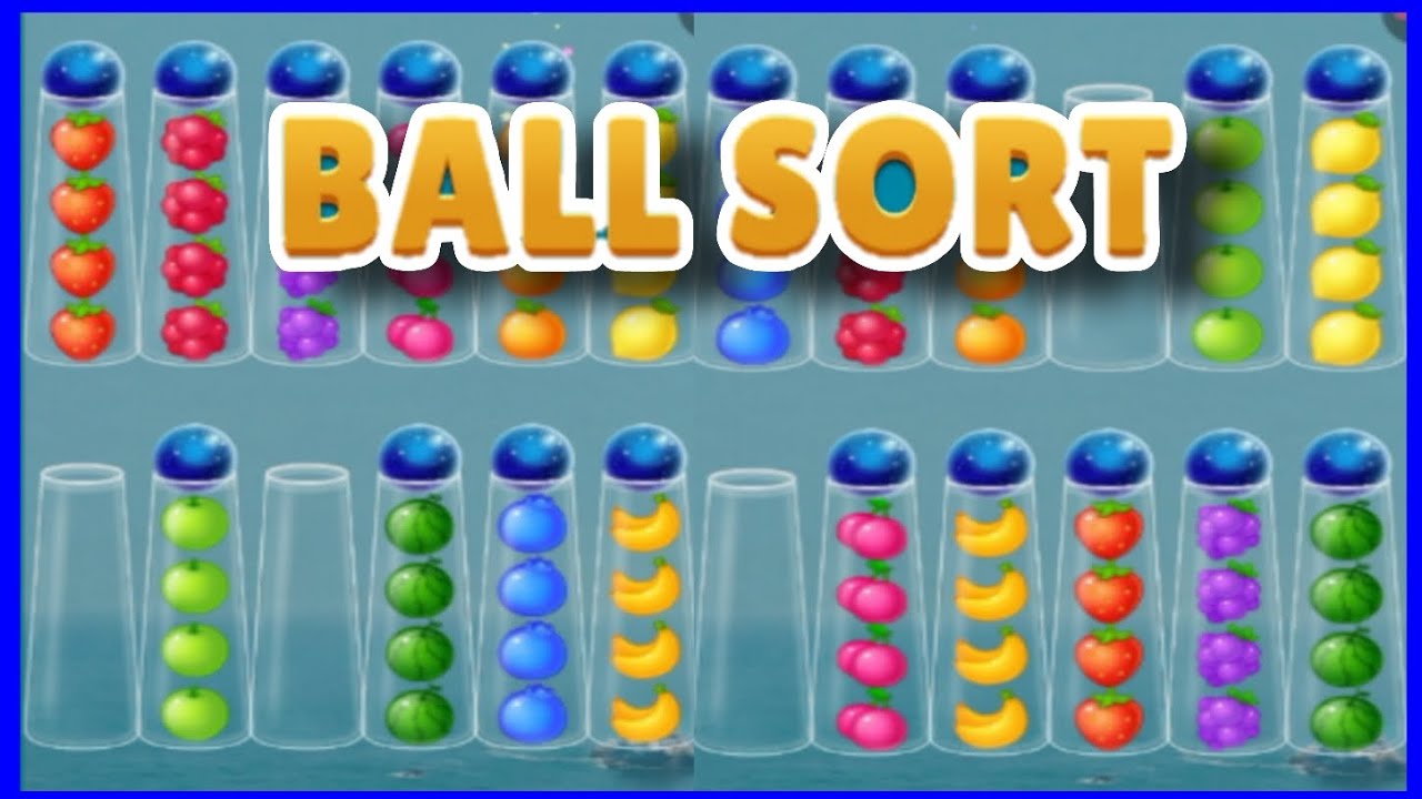 color ball sort wooden puzzle (level 1422-1429) 