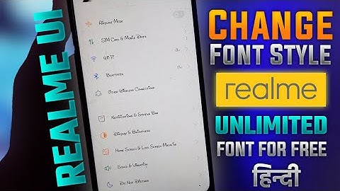 Realme Font Style Change || How To Change Font Style In Realme Smartphone ||@SmartHelpIndia