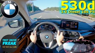 2023 BMW 530d Touring xDrive 286 PS TOP SPEED GERMAN AUTOBAHN DRIVE POV