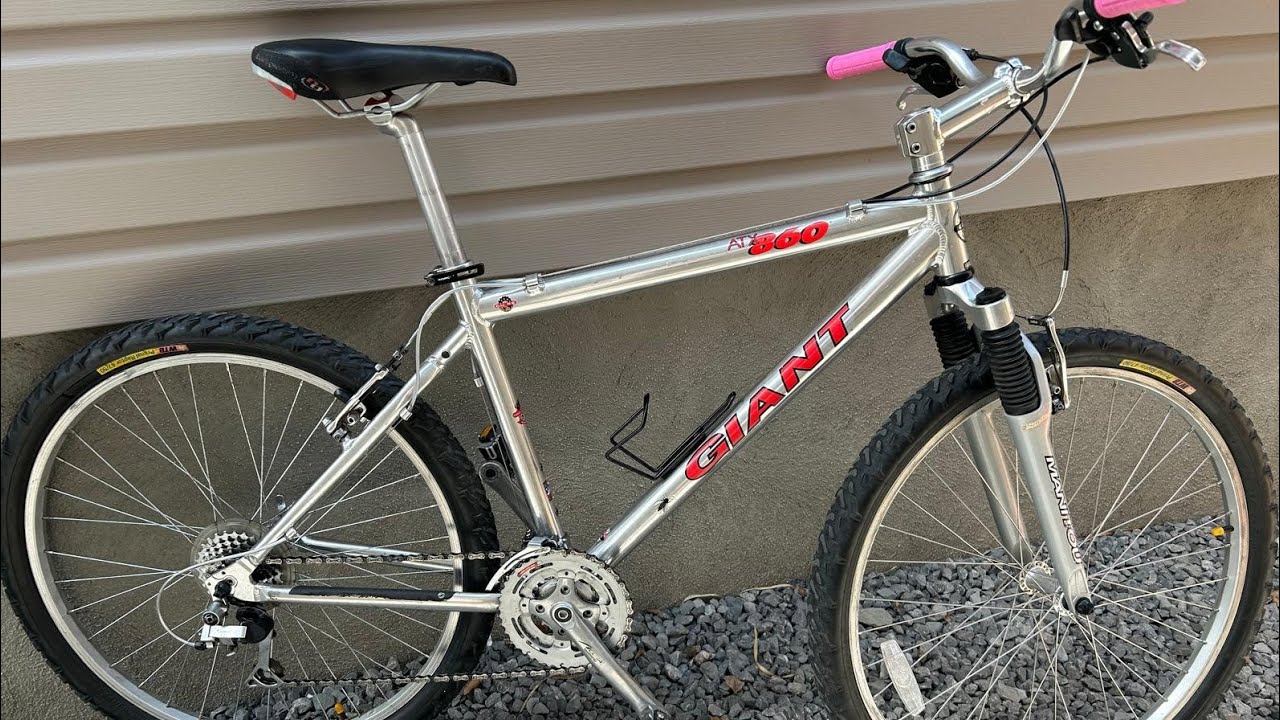 Giant ATX 860 Mountain Bike Polished Aluminium - YouTube