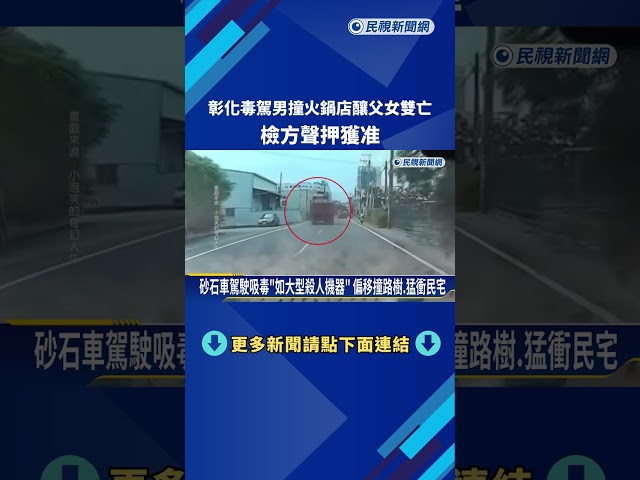 彰化毒駕! 火鍋店前聊天"父女雙亡" 肇事駕駛裁定羈押－民視新聞