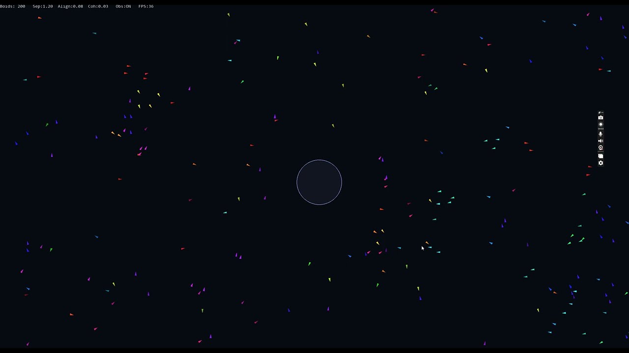 Flocking Birds Simulation in Python – Real-Time Boids