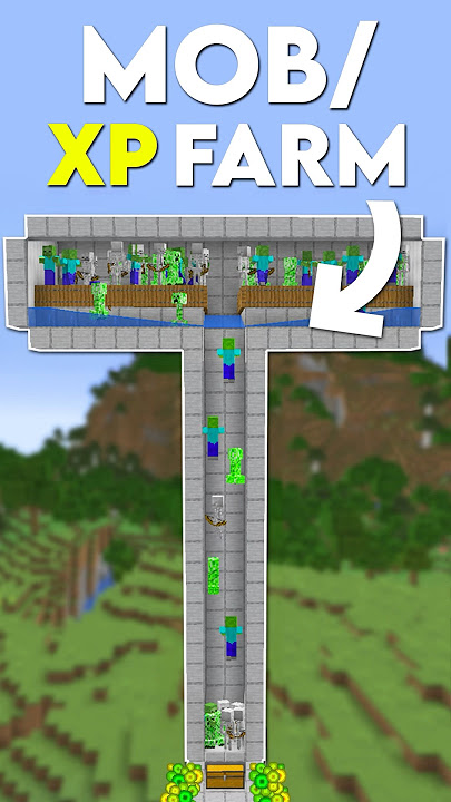 Minecraft: EASY MOB XP FARM TUTORIAL! 1.21 (Without Mob Spawner) #shorts #minecraft