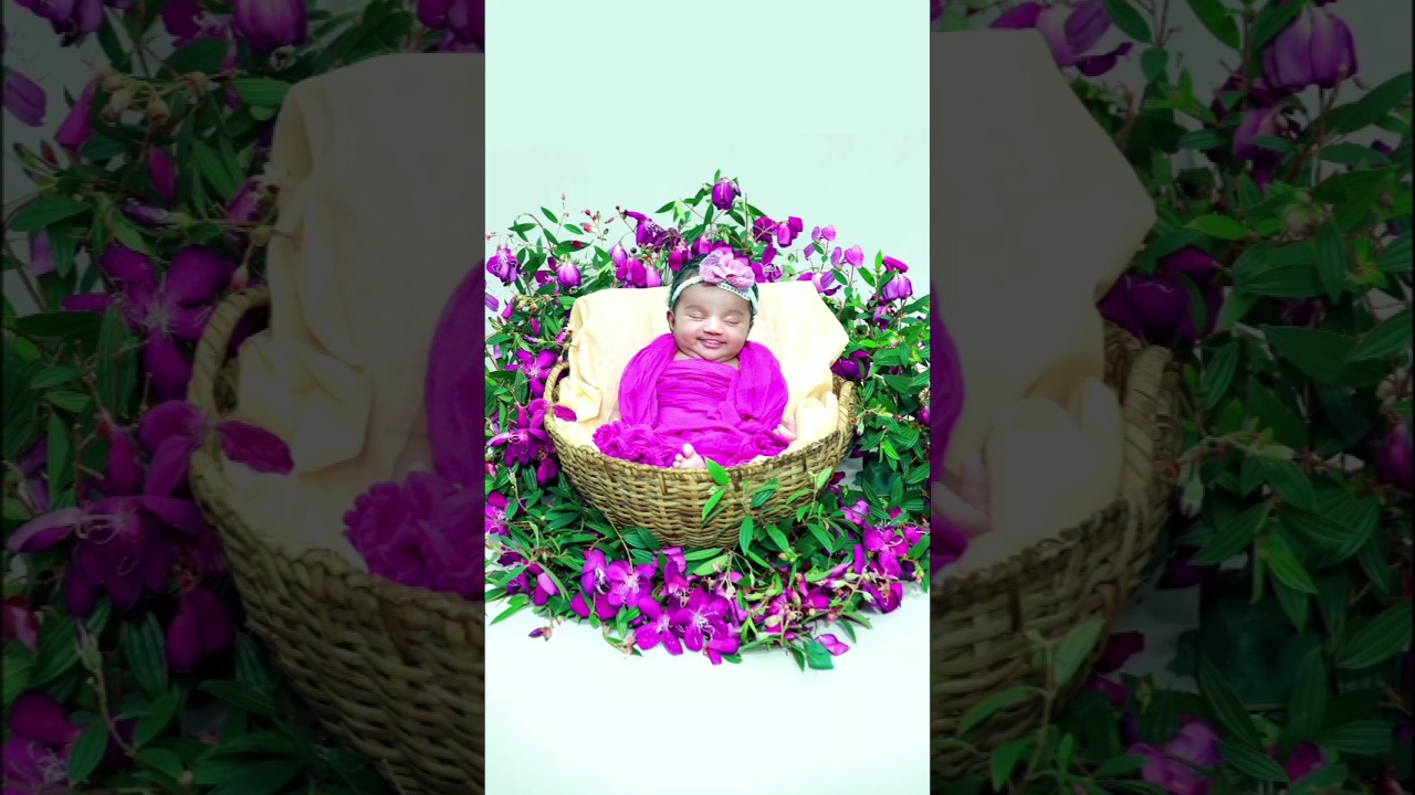 🌸 Behind the Floral Magic | Newborn Photoshoot BTS 💜