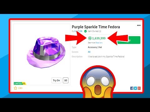 I Got Purple Sparkle Time Fedora Roblox Trading By Parallel Alex - red sparkle time fedora roblox