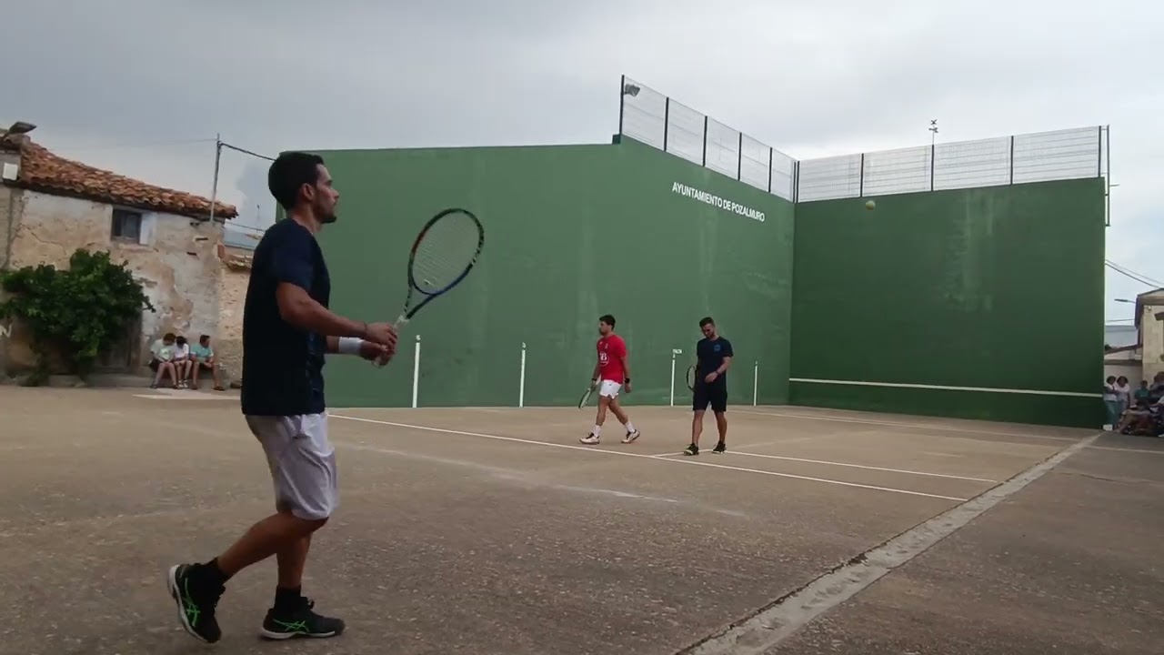 Frontenis final open de Pozalmuro últimos tantos emocionantes