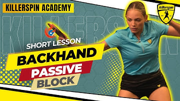 Learn Backhand Passive Block in Minutes | Killerspin Step-by-Step Guide | Killerspin Skill Academy