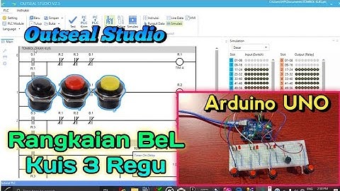 PLC Arduino‼️Rangkaian Tombol BEL Kuis 3 Regu