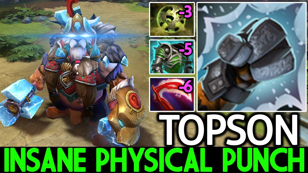 TOPSON [Tusk] Insane Physical Punch with Armor Reduction Dota 2