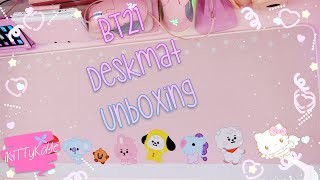 BT21 Kawaii Deskmat Unboxing 💕💕💕 Kawaii Pink!  Kawaii Unboxing ❤️   4K screenshot 3