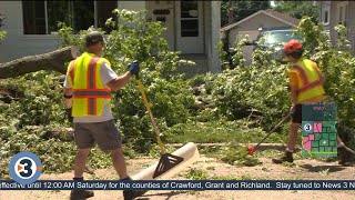 Friday morning storm knocks out power in Janesville