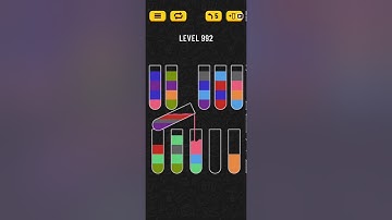 Water Sort Puzzle Level 992 Walkthrough Solution Android/iOS 💦