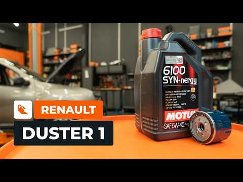 Como substituir no RENAULT DUSTER 1: filtro de óleo e óleo de motor? [TUTORIAL DA AUTODOC]