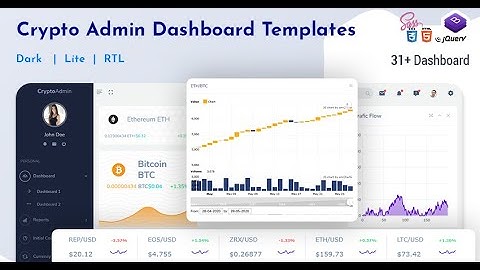 Cryptocurrency Dashboard Template Bootstrap 5 Admin with Dark RTL Theme