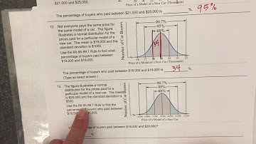 Section 12.4 Video 4 New Car Problems with Normal Curves
