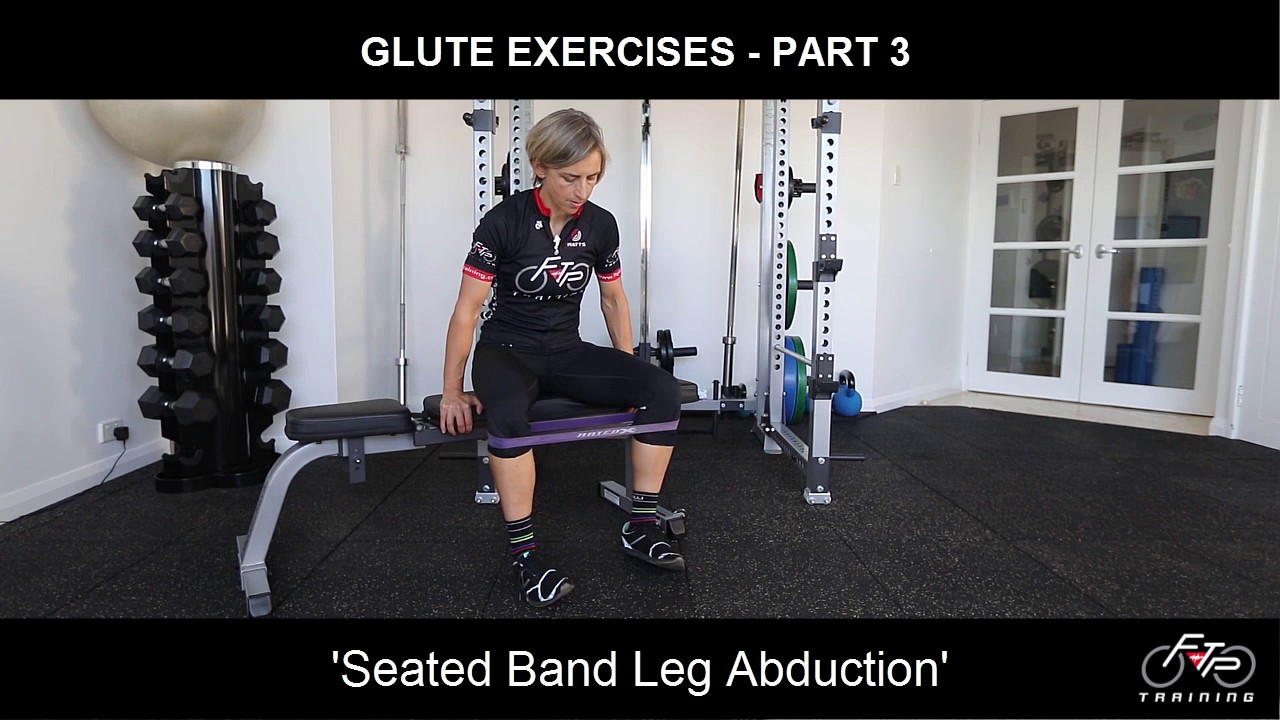 Glute exercise - part 4 | Seated Leg Band Abduction